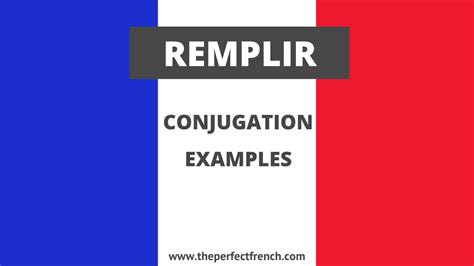 verbe remplir|conjugation of remplir.